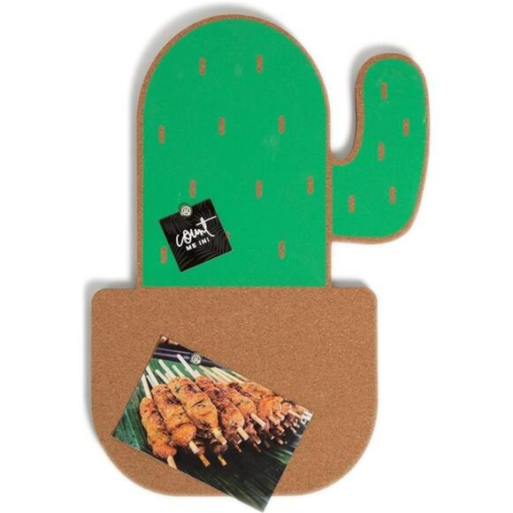 Cactus cork bulletin board 12x17 decorative wall board for office home classroom - Picture 3 of 7